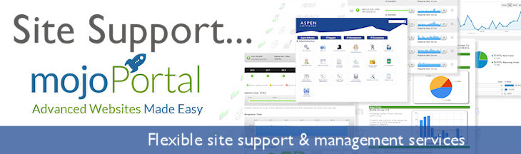 mojoPortal Site Support and Management